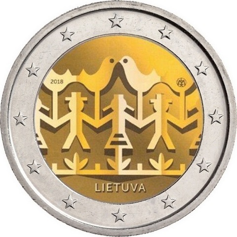 2 евро "Праздник песни" 2018 - Литва