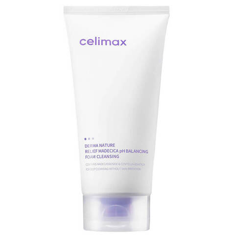 Celimax Пенка для умывания нежная успокаивающая- Relief madecica pH balancing foam cleansing