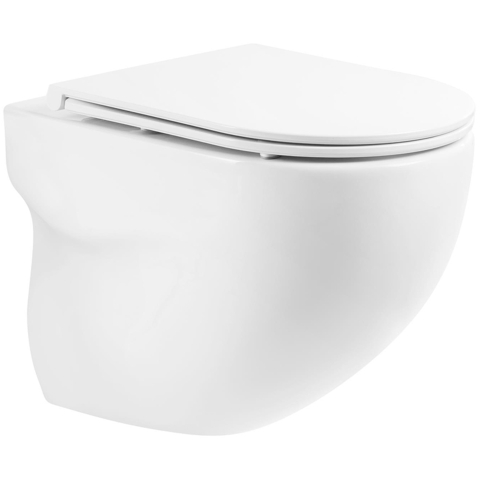 Унитаз безободковый подвесной BelBagno ONDA BB066CHR