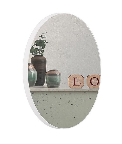 Зеркало настенное в раме Svartån, цвет рамы: белый, размер: 80*80 см.