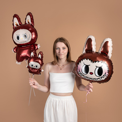 К Фигура, Плюшевый эльф (надув воздухом), Коричневый, 27''/69 см, 1 шт. (под воздух)