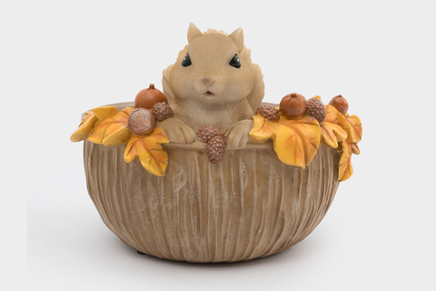 Конфетница 17х14см Anna Lafarg Autumn forest Белка коричневая