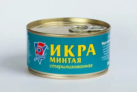 Икра минтая  стерилизованная  125г. 18 шт