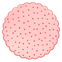 Тарелки большие “Сердечки” 8 шт. (2025)