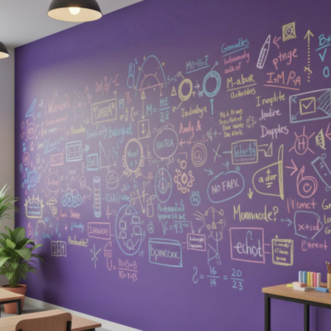 Набор «Магнитно-грифельная классика» — фиолетовый, 4 м²