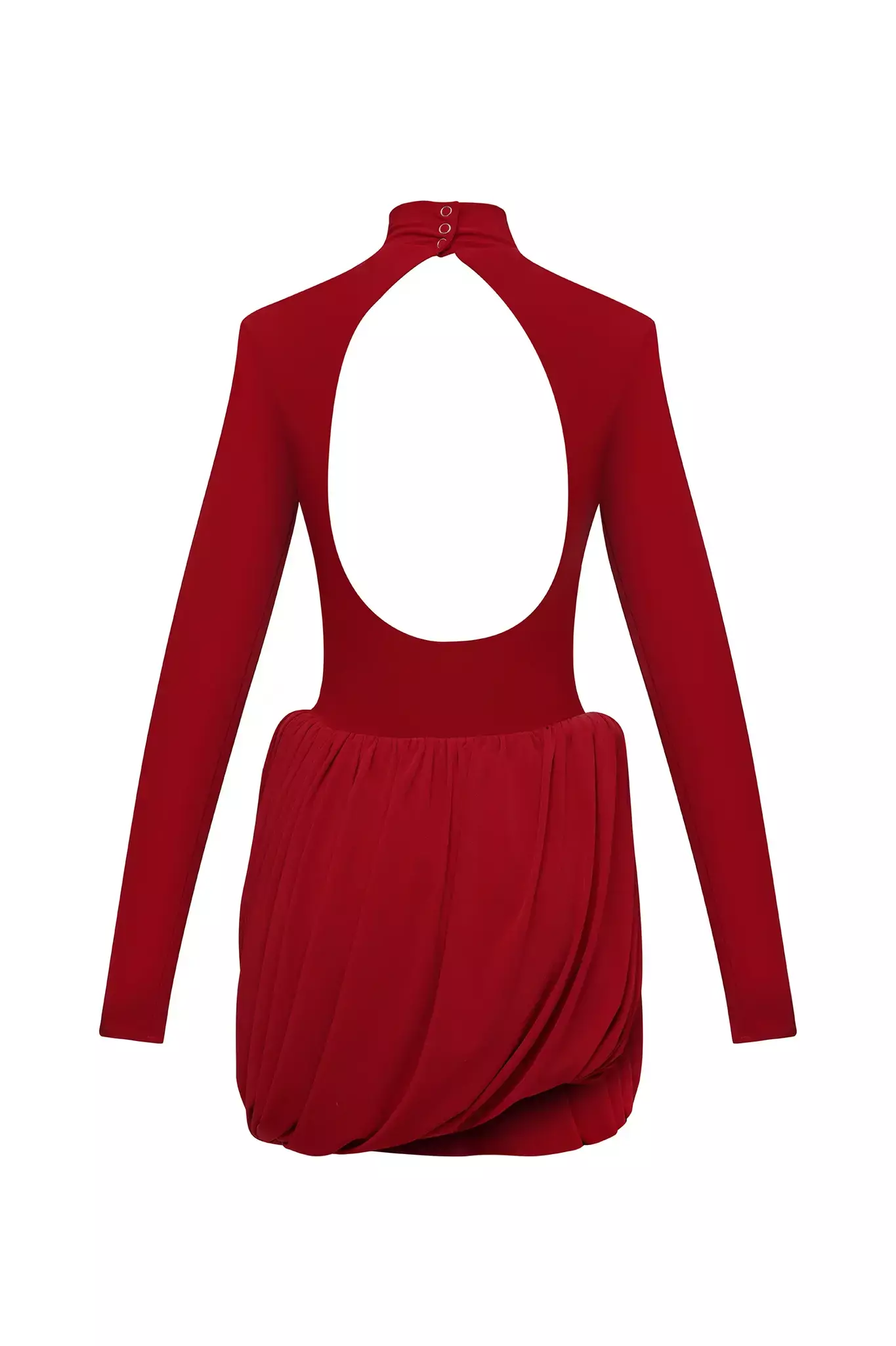 Платье с буфами мини