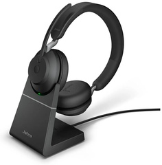 Наушники Jabra Evolve2 65 Link380c MS Stereo Stand черный