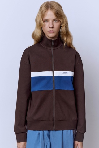 Толстовка на молнии с контрастными вставками