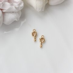 Подвеска Вопросительный знак 12*5 мм, позолота, П161