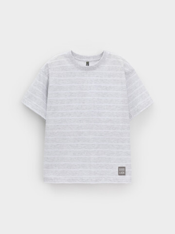 фуфайка  для мальчика  КР 302912/св.серый меланж,полоска к632