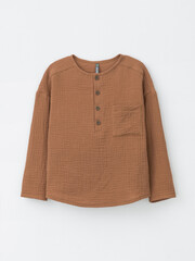 рубашка  для мальчика  ТК 33012/ириска