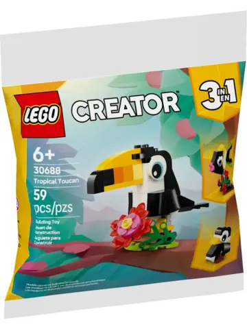 Конструктор Creator 30688 Тропический Тукан 3в1