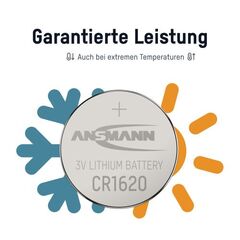Батарейка CR 1620 ANSMANN 3V (Premium)