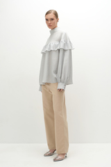 Брюки прямые из хлопка