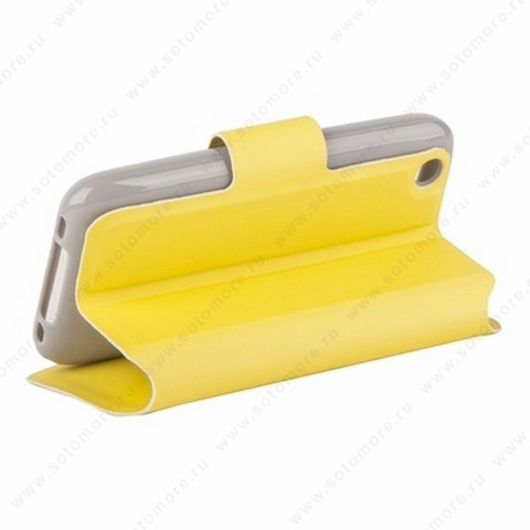 Чехол-книжка Kooso Melkco для iPhone 3Gs/ 3G - Kooso Koka Book case Yellow