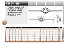 Вороток для плашки 16х5мм М1-М2,6 140мм Bucovice(CzTool) 3052-403016 (K)