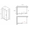 Abber Schwarzer Diamant AG301405-S605 Душевой уголок, 140x60x190