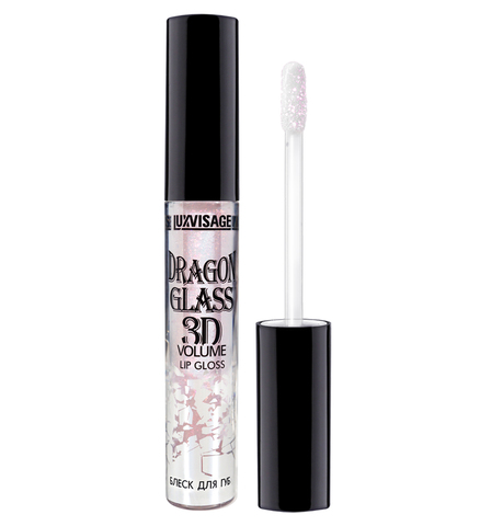 LuxVisage Блеск для губ DRAGON GLASS 3D volume тон 02 Unicorn 2,8г