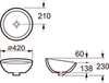 Раковина накладная Roca Bol 7327876000