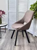 фото 2 Стул ASP, 360 град. поворот. B5 Капучино, велюр / черный каркас, М-City на profcook.ru