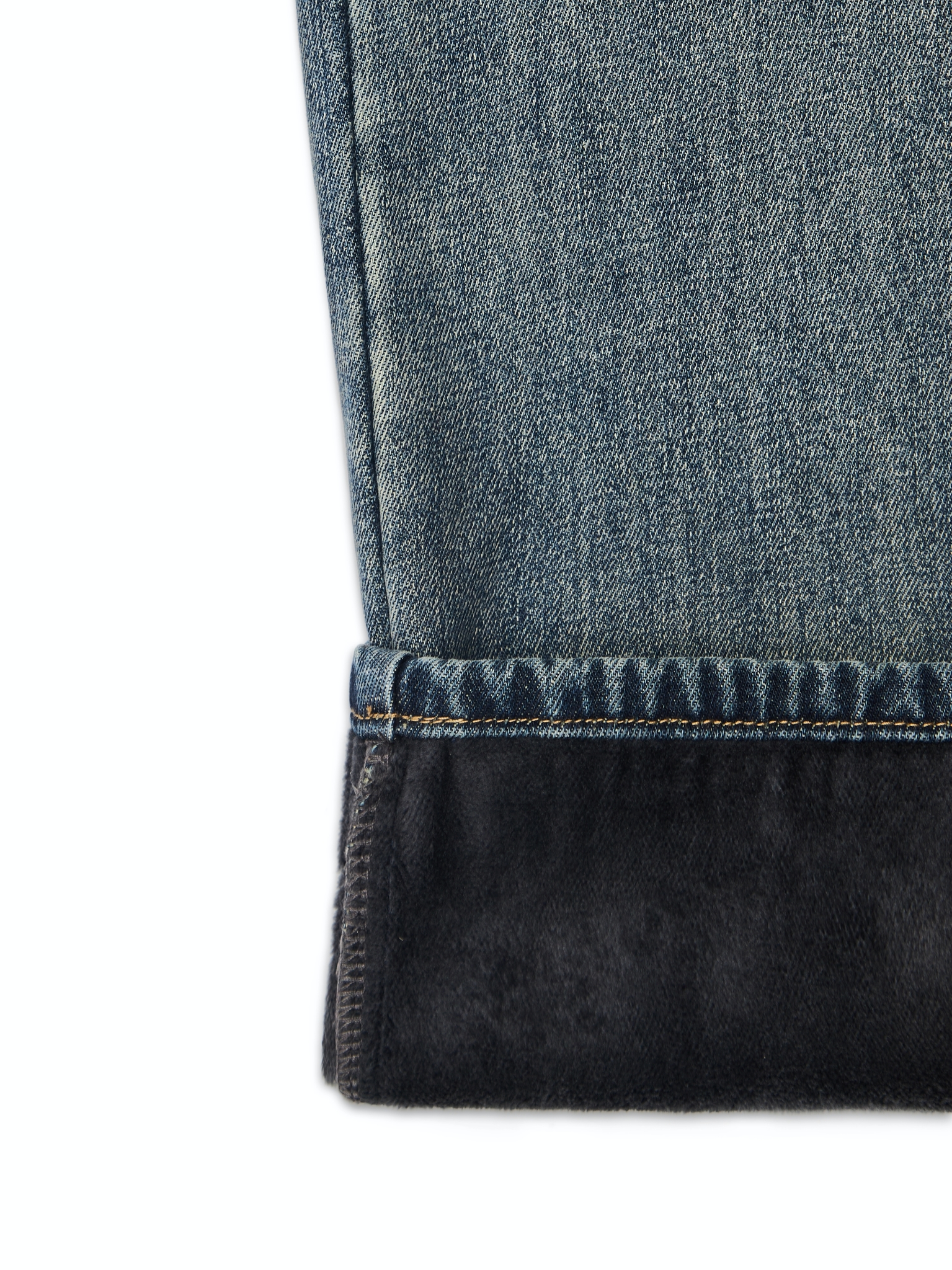 Темно-синие утепленные джинсы-трансформеры