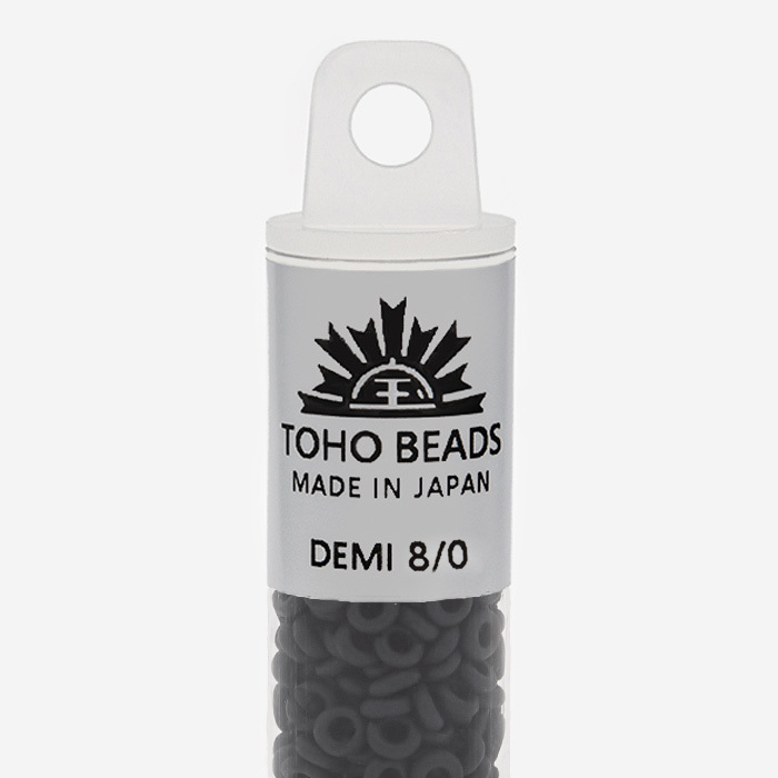 Японский бисер TOHO Demi 8/0 (№49F), непрозрачный матовый