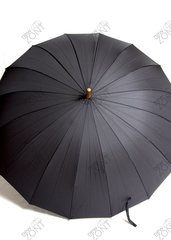 Мужской зонт трость полуавтомат черный
