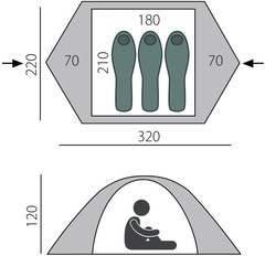 Палатка BTrace Ion 3 - 2
