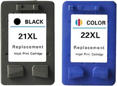 Комплект совместимых картриджей HP 21XL Black + HP 22XL Color