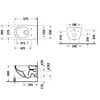 Duravit 45726900A1 Унитаз, Duravit, Architec, подвесной, с сиденьем, шгв 365*575*320, цвет-белый