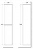 BelBagno ALBANO-1600-2A-SC-RNG-P ALBANO Шкаф подвесной с двумя распашными дверцами с доводчиками, с двумя полками, унив., Rovere Nature Grigio, 320x320x1600, ALBANO-1600-2A-SC-RNG-P