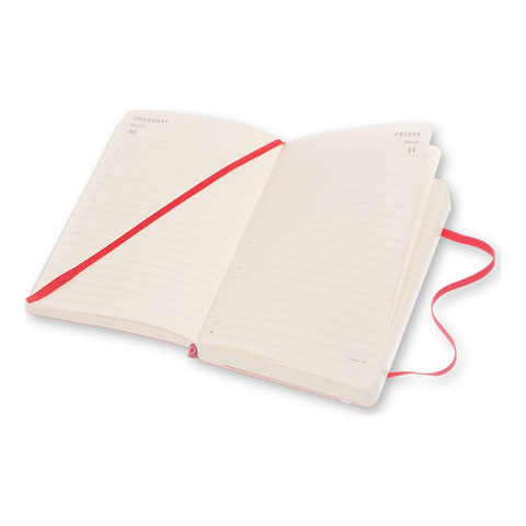 Ежедневник Moleskine Classic Daily Large Soft, цвет красный