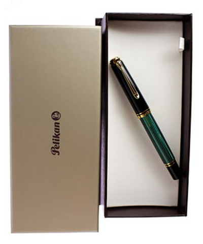 Ручка-роллер Pelikan Souverän® R600 Black Green GT (997569)