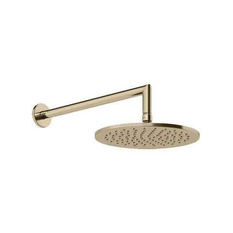 GESSI Ingranaggio 63348#727 Верхний душ с кронштейном D250 мм, цвет Brushed Brass PVD