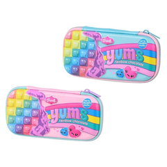 Пенал-футляр Qitong без наполнения, 22,5*10*3,5 см, серия "Yums", ЭВА, ассорти