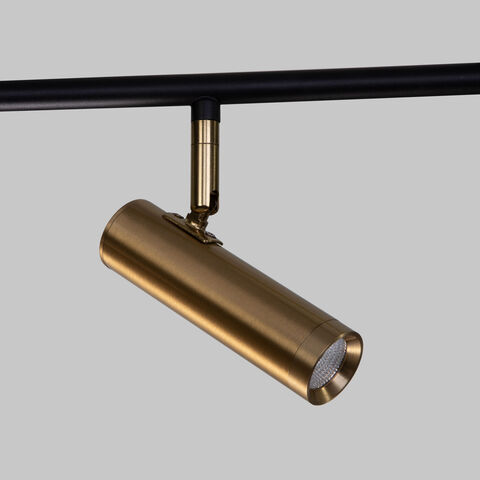 Подвесной светодиодный светильник Eurosvet Barre 20252/6 LED черный/латунь