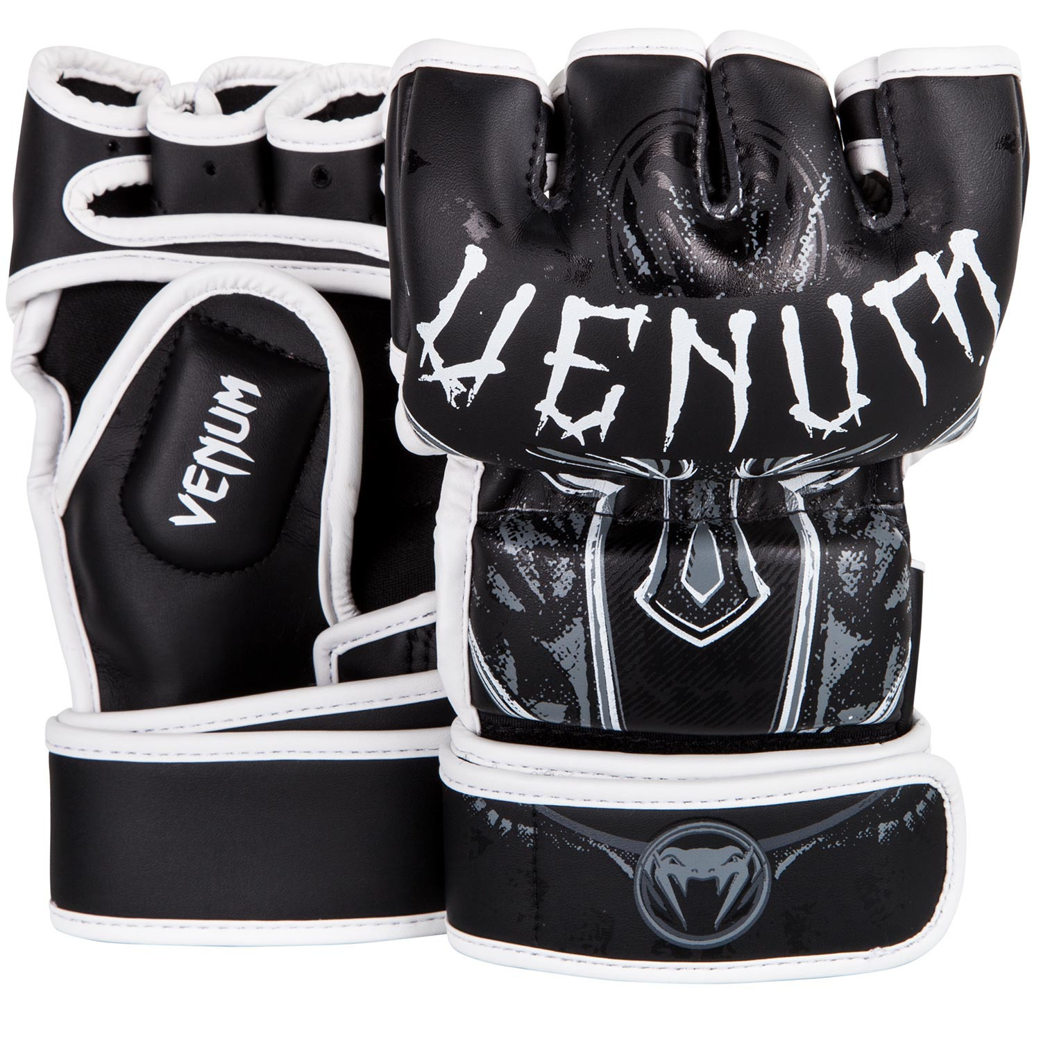 ММА перчатки Перчатки для ММА Venum Gladiator 3.0 MMA Gloves - Black/White 1.jpg