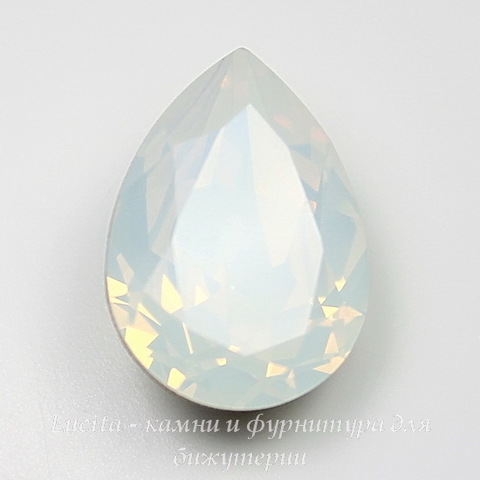 4320 Ювелирные стразы Сваровски Капля White Opal (18х13 мм) ()
