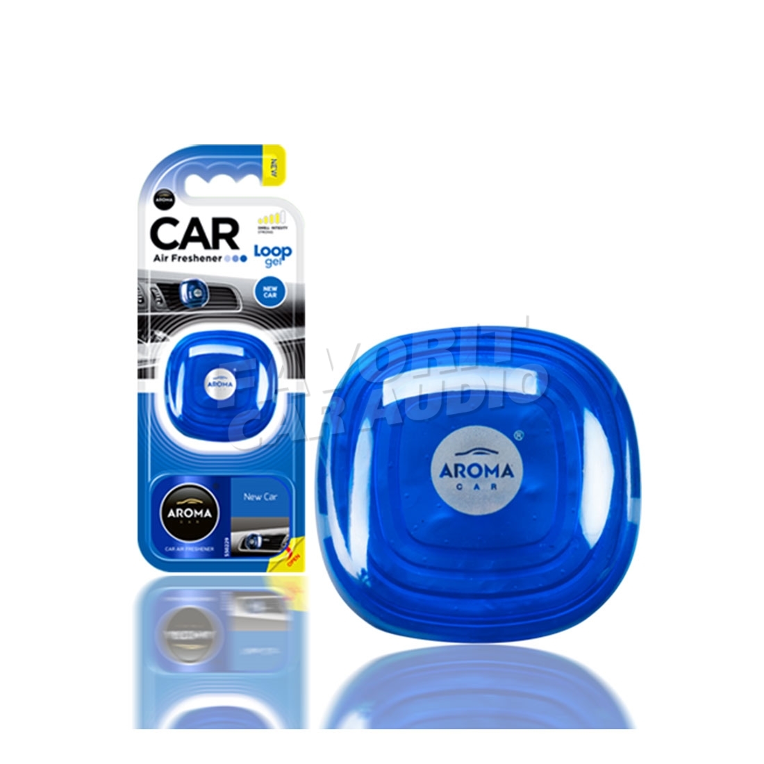 Ароматизатор AROMA Car Loop Gel New Car – купить за 175 руб | Магазин  автозвука Favorit Car Audio Саратов, Энгельс, Пенза