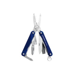 Мультитул-брелок Leatherman Squirt ES4 Blue, 9 функций (831239) цвет синий | Multitool-Leatherman.Ru