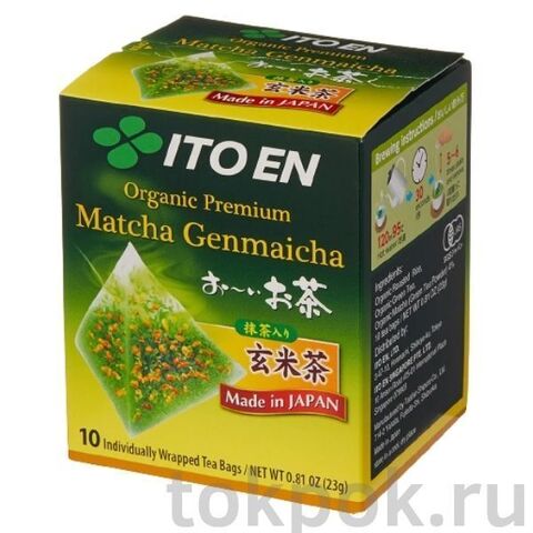 Зеленый чай с обжаренным рисом ITOEN Matcha Premium Tea, 10 пак х 18 гр