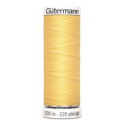 Нитки швейные Gutermann Sew-All 100/200 м (007 светло-желтый)