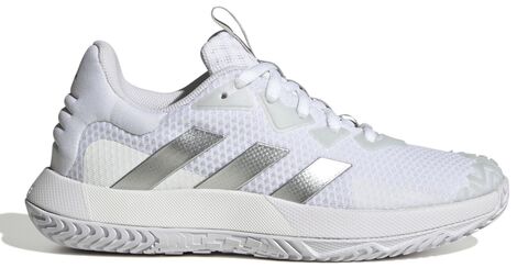 Женские теннисные кроссовки Adidas SoleMatch Control W - footwear white/silver matte/grey one