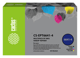 Чернила Cactus CS-EPT6641-4 T664 Набор набор 4x100мл для Epson L100, L110, L120, L132, L200, L210, L222, L300, L312, L350, L355, L362, L366, L456, L550, L555, L566, L1300