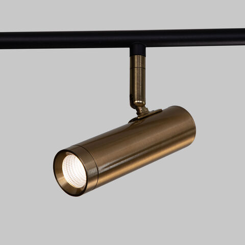 Подвесной светодиодный светильник Eurosvet Barre 20252/6 LED черный/латунь