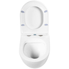 Подвесной унитаз BelBagno Sfera-R BB046CHR/BB870SC безободковый с сиденьем микролифт, белый