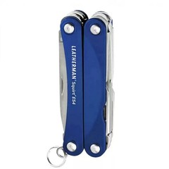 Мультитул-брелок Leatherman Squirt ES4 Blue, 9 функций (831239) цвет синий | Multitool-Leatherman.Ru