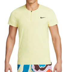 Теннисное поло Nike Court Dri-Fit Adventage Slam Tennis Polo - lemon chiffon/black