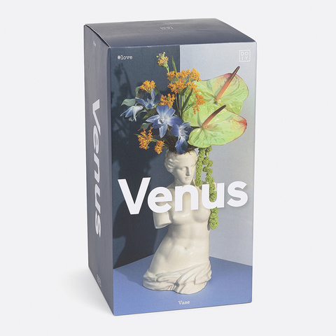 Ваза для цветов Venus, 31 см, белая