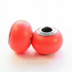 5890 Бусина Сваровски BeCharmed Pearl Crystal Neon Red 14х10 мм